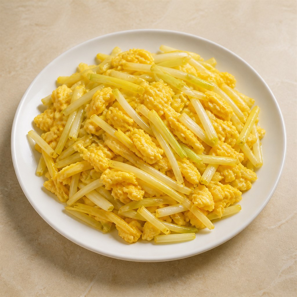 韭黄炒鸡蛋